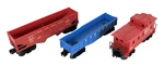 Lionel Nos. 6476 Hopper, 6042 Gondola, And 6059 Caboose. Fixed Price $15.95.