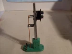 Lionel Block Signal #153. Tested, Works, Needs Colored Bulbs, Vg Accessory.. Fixed Price $18.50.