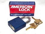 American Series Blue Padlock- A1205ABLU Shackle Brand New Keys. Fixed Price $11.99.