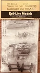 Keil-line Models Ho Scale 8701 Cnw/ri Bilevel Commuter Passenger Car Truck Kit. Fixed Price $115.00.