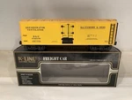 K-line Baltimore Ohio Wood-sided Reefer Car K642-1091! O27 Gauge B&o. Fixed Price $35.00.