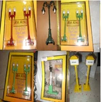O/O-27 Mth Light Poles, 152 Crossing Gate, 151 Semaphore, Box Buyers Choice.. Fixed Price $22.00.