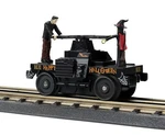 Mth Railking Trains #1031 Halloween Operating Hand Car Black 30-5242. Fixed Price $85.00.