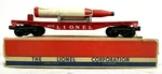 Lionel 6175 Rocket Flat Car Red With Original Box Model Train B18-39 (A-2). Fixed Price $67.99.