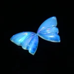Loose Gemstone Natural Hand Carved Ethiopian Fire Opal Butterfly Wings A79. Fixed Price $123.00.
