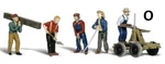 Scale Rail Workers Set Contains 5 Pcs WOO-A2747. Fixed Price $23.99.
