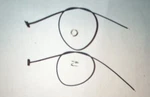 (2) Lionel Lamp Contact #61-22 Wired And New Socket Springs. Fixed Price $5.40.
