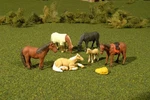 Bachman 33169 Scale Horses (6 Pieces) New Free Shipping. Fixed Price $19.99.