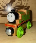 Percy Thomas Friends Train Wooden Railway 2012 Fisher Price Exposed !. Fixed Price $14.99.