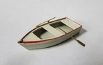 Arttista #1190 - Rowboat With Oars Scale Details Model Trains New. Fixed Price $22.95.