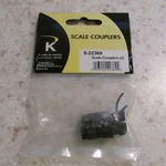 New K-line 6-22369 Scale Rail Couplers Set. Fixed Price $9.00.