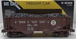 K-line By Lionel Die Cast Pennsylvania 2 Bay Coal Hopper Car! Scale Freight. Fixed Price $79.99.