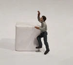 Arttista #1369 - Man Climbing (ladder?) Scale Figure Model Trains New. Fixed Price $10.50.