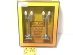 Mth 30-1082 #580-2 O Scale Silver Street Lamp Set. Fixed Price $25.00.