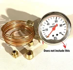Mechanical Oil Pressure Gauge 72" Inch Copper Line Tubing Install Kit Set. Fixed Price $16.99.