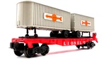 Lionel 6430 Piggy Back Flat Car W/ Trailers Excellent Condition INV893 Su BOX8. Fixed Price $48.00.