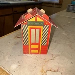 Lionel Trains, Watchman's Tower Office.. -rare -made Out Cardboard 1954. Fixed Price $25.00.