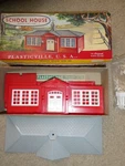 Vintage Scale Plasticville School House Building Box 1608 100. Fixed Price $22.00.