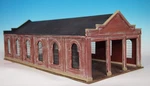 Korber Models #307 - Scale Stall Trolley Barn Kit. Fixed Price $118.75.