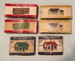 Vintage Plasticville Kits Post Office/supermarket/ranchers/houses (lot #18). Fixed Price $34.99.