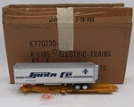 K-line K77023 Gauge Santa Fe Classic Ttax Flatcar W/ Trailer Ex/box. Fixed Price $20.99.
