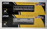 K-line 6-22257 & 6-22255 Ringling Brothers Circus 18" Aluminum Shop Car Coach. Fixed Price $299.99.