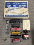 + Marx Sears Happi Time Steam Locomotive & Tender Car Freight Set 05948. Fixed Price $295.00.