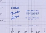 3927-75X "lionel Track-clean" Clear Cellophane Non-adhesive Decal (10). Fixed Price $10.00.