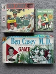Lot Of 3 Doctor Ben Casey M.d. Board Game 1961 Puzzle Dan Book Dr. Gifts. Fixed Price $39.99.