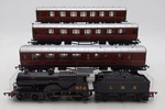 Hornby R2172 Oo Scale Lms 2-2-0 Class 2P Steam Locomotive Passenger Set Ex. Fixed Price $149.99.