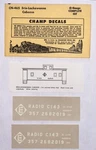 Champ Scale Decal-erie-lackawanna Caboose-white Lettering #CN-465. Fixed Price $8.50.