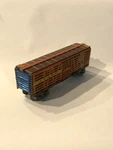Marx Train Metal Santa Fe Atsf Slat Wall Stock Cattle Car 355 Rare 13549. Fixed Price $81.45.