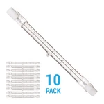 10 Pack 118MM Double Ended 300W T3 120V Clear Bulb Recessed Sc R7S Warm White. Fixed Price $14.90.