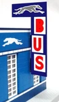 Miller Engineering Ho/o Scale Greyhound Vertical Bus Station Billboard 5881. Fixed Price $60.21.
