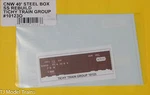 Tichy Train Group #10123O Cnw 40' Steel Box Ss Rebuild (o Scale). Fixed Price $5.40.