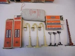 Lionel 3-#58 Lamp Post, 70-YARDLIGHTS, 62 Semaphore Std Tower, 919 Grass. Fixed Price $129.00.
