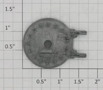 Lionel 736-113 Boiler Front Smoke Box Door Casting (10). Fixed Price $50.00.