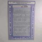 Microscale Decals: Union Pacific Passenger Car Names 1942-80. Fixed Price $12.95.