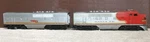 Postwar Lionel Santa Fe Locomotive Set No. 2243P And 2243C (a B Units). Fixed Price $275.00.