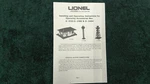 Lionel 6-2133 Freight Station 6-2199 Microwave 6-2494 Beacon Instruct Photocopy. Fixed Price $5.00.