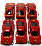 6-PACK Of 1991 Tyco Ho Slot Less Wide Pan Tcr Ferrari F40 Street Car 6320 Unused. Fixed Price $84.99.