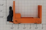 Lionel 356-35A Light Orange Baggage Cart Truck And Unpainted Figure. Fixed Price $8.00.