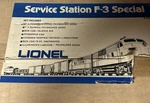 LIONEL6-1579 F-3 Special Milwaukee Road Service Station Ltd Edition Set. Fixed Price $299.99.