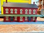 Mth Railking Passenger Station With 2 Platforms Item #30-90094 Red. Fixed Price $65.00.