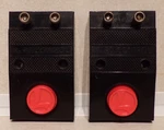 Lionel Original Postwar No. 90C Control Switches Two (2) - Plastic Case Tested. Fixed Price $29.50.