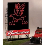 Miller Engineering Ho/o Budweiser Animated Neon Sign MIL882301-W. Fixed Price $61.99.