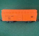 Vintage Marx Toys B&o 467110 Baltimore Ohio Box Car, Orange, Wheels, Gauge. Fixed Price $8.00.