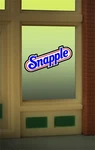 Miller Engineering Snapple Animated Neon Window Sign #8905 O/O27 Ho Scale. Fixed Price $17.99.