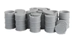 Bar Mills Scale Model Works 4015 55 Gallon Drums With Open Lids (unpaint. Fixed Price $10.95.
