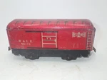 Marx Tin Litho 0/027 Gage Bessemer B&le Train Car 90171 Vintage Red 555. Fixed Price $11.99.